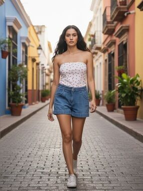 Rodarte for Target braided waist denim shorts 13